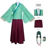 Anime Maomao Cosplay Kostiumas Vaistininko dienora&scaron;čiai Vaidmenų žaidimas Moterys Mielos Mao Helovino vir&scaron;ūnės Suknelė perukas Kostiumai 3xl