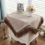 Stora europieti&scaron;ka prabangi žakardo staltiesė su kutu vestuvių gimtadienio vakarėliui Apvalaus stalo staltiesė, skirta namų dekoravimui