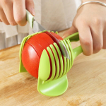 Stainless Steel Kitchen Handheld Orange Lemon Slicer Tomato Cutting Clip Fruit Slicer Onion Slicer KitchenItem Cutter Accessorie &scaron;viesiai žalios spalvos