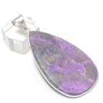 Purpurite Gemstone Handmade 925 Sterling Silver Jewelry Pendant 2.44 r8u16