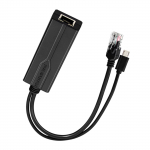 Micro USB POE skirstytuvo adapteris 48V į 5V maitinimo keitiklis IP kameroms ir tinklo įrenginiams PoE į Micro USB adapteris A