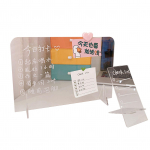 Akrilo sauso i&scaron;trynimo lenta Creative Transparent Erasable Desktop Memo Tablet for Office