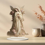 2D Angelas Akrilinis Ženklas Dekoratyvinė Plok&scaron;telė Meno Amatai Stalinis Ornamentas, Stalo Dekoracija Spintelei
