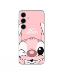 Coque - Maniacase - Samsung Galaxy S23 FE - Silicone - Souple - Stitch Angel mignon gond rose