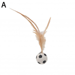 1/3 vnt Kačių at&scaron;okimo kamuoliukas kambarinis riečiamasis katės ir katės sportinis žaislas Elastinis interaktyvus F L0T8 Soccer Type-1pcs