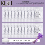 20 vnt. Automobilio kvapo papildymų - Galimi įvairūs kvapai - 10-15 dienų i&scaron;liekantis automobilio ventiliacijos angos oro gaiviklis Lavender 20PCS