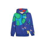 Adidas Originals X Kerwin Frost Animacinis kosminis spaudinys Ilgomis rankovėmis gobtuvas Vyri&scaron;kas gobtuvas Mėlynas HN9052 L