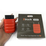 Xtruck X005 Bluetooth sunkvežimių diagnostikos skaitytuvas ECU programavimas klaidų kodų skaitymui ir trynimui, DPF regeneracijos testas. skirtas SHACMAN SINOTRUK raudona
