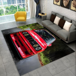 3D E36 lenktyninio automobilio motociklo kilimas kilimas svetainei miegamojo dekoras, vaikai žaidžia neslystantis dekoravimas sofai durų kilimėlis dovana 60x90cm( 23x35in )