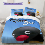 PINGU Ra&scaron;to Patalynė, Antklodės Komplektas Antklodės Užvalkalas Pagalvės Užvalkalas Namų Gimtadienio Dovana (1 * antklodės užvalkalas + 2 * pagalvės užvalkalai, be &scaron;erdies) 135x200cm