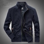 Kasdieninė armijos karinė vyri&scaron;ka plius dydžio M-6XL striukė Jaqueta Masculina Air Force One pavasario ir rudens krovininės vyri&scaron;kos striukės su apykakle. 2XL tamsiai mėlyna spalva