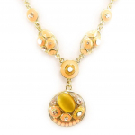Les Tr&eacute;sors De Lily [C3754] - Collier Cr&eacute;ateur 'Joyaux' Orange oranžinė