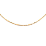 Les Tr&eacute;sors De Lily [L4582] - Collier Plaqu&eacute; Or 'Chor&eacute;graphie' dor&eacute; - 45 cm 1 mm