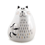 Les Tr&eacute;sors De Lily [A1179] - Figurine c&eacute;ramique 'Chat' - 10x8x7 cm pilka