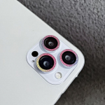 3D Bling Diamond fotoaparato objektyvo apsauga, skirta iPhone 12 13 Pro Max Metal Ring Lens grūdinto stiklo plėvelė, skirta iPhone 11 Pro Max dangteliui For iPhone 13Mini mėlyna