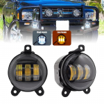 3,5 colio 40 W LED rūko žibintai DRL 6500K balti, skirti Jeep Wrangler JK