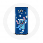 Coque pour Samsung Galaxy J5 Stitch neige No&euml;l bleu
