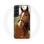 Coque pour Samsung Galaxy S22 Quarter Horse Marron Race de cheval