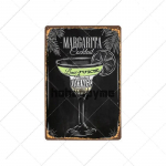 Kar&scaron;tų Klasikinių Kokteilių Receptai Vintažinis Metalinis Ženklas Retro Plakatas Kavinė Baras Klubas Namų Sienų Dekoravimas Namų Dekoravimas 20x30cm 20x30cm