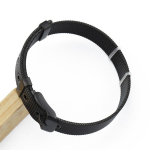 Suasmeninta universali nerūdijančio plieno apyrankė moterims Reguliuojama titano plieno papuo&scaron;alų pinta tinklinė apyrankė 8mm