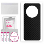 apgo Protective Skin Sticker for the back compatible with Honor Magic4, Wrap Film, Foil, Vinyl - Pattern Carbon Black