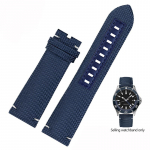 Klasikinis Mido Navigator M026.629 nailono odinis laikrodžio dirželis Ocean Star M042 M042.430 vyri&scaron;kas Citizen laikrodžio apyrankė juodas mėlynas 22 mm 22mm