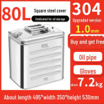 Nerūdijančio plieno benzino statinės 30 l, 20 l, 10 l dyzelino degalų papildymo bakas