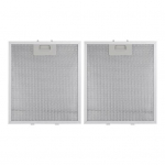 2vnt Metalinis gartraukio filtras 320x260mm Lengvas montavimas Nuimkite aliuminio riebalų filtrą Universalus tinklelio i&scaron;traukimo filtras Baumatic CBCB9201 AL260319 2pcs