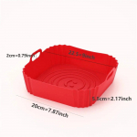 1 vnt. daugkartinio naudojimo oro gruzdintuvės keptuvės įdėklas, priedai, silikoninės oro gruzdintuvės, orkaitės kepimo skarda, picos, keptos vi&scaron;tienos, oro gruzdintuvės silikoninis krep&scaron;elis