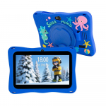 BDF Vaikų plan&scaron;etė 7 colių Android 13 64GB WiFi Bluetooth &Scaron;vietimo dėklas Standard Tab mėlyna