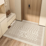 Minimalaus dizaino PVC vandeniui atsparus ir plaunamas vertikalus įėjimo kilimėlis įėjimo durims, namų fojė, kojų kilimėlis 80 * 120cm