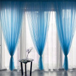 Tvirtas daugiaspalvis tiulis permatomo lango užuolaidos svetainės dekoravimui Baltos užuolaidos kambariui miegamojo virtuvei Voile organza užuolaidos užuolaidos W100xL200CM 2pcs