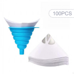 100x Filter Paper Funnel Paint Strainer Hobby Easy to Use Arts Crafts Equipment Painting Projects