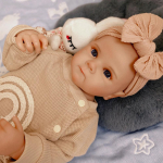 Mink&scaron;tas silikoninis viso kūno reborn kūdikis 48cm realisti&scaron;kas naujagimis Bebe mergaitė nupie&scaron;tas kaip tikri vaikai kūdikiai mažylis lėlė žaislas dovanos Full vinyl body doll
