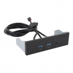 USB3.2 GEN1 Priekinio skydelio 5,25 colio 3 prievadų 19 kontaktų optinio įrenginio priekinio skydelio &scaron;akotuvo adapteris, skirtas Win 7 8