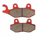 Daytona motociklo stabdžių trinkelė, raudona (Pusiau metalinis padėklas) TT250R (93-99) DT230 Lanza (97-99) KLX230