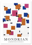 Plakat mondrian obrazy 30x40 cm