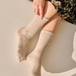 Abiruz moteri&scaron;kos kojinės LAMBSWOOL BASIC Ivory