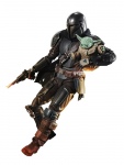TAMASHII NATIONS Žvaigždžių Karai Mandalorianas Grogu Apie 150 mm ABS PVC Audinys Dažytas Judinamas Figūrėlė S.H.Figuarts Karai & (ŽVAIGŽDŽIŲ KARAI Mandalorianas)