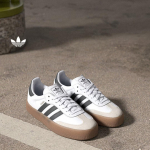 Adidas T Batai SAMBAE Universalūs įsispiriami batai De Xun Batai Adidas Konklavų Ra&scaron;tas JI1349 35.5 balta