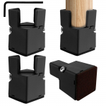 5/10 cm 4 vnt. Reguliuojamos baldų kojelės Aliuminio lydinio Didelio na&scaron;umo Kėdės, sofos, stalų Paauk&scaron;tinimas Storiui 0,8-1,4 colio Baldų kojelės