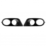 1 pora automobilio rūko žibinto gaubto grotelių rėmo anglies pluo&scaron;to, skirto BMW E46 M3 2001 2002 2003 2004 2005 2006 apgaubia oro kanalo rūko lempos gaubtą juoda