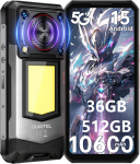 OUKITEL WP56 5G mobilusis telefonas 36GB+512GB/2TB 16000mAh 6.8 ekranas 108MP Android 15 juoda