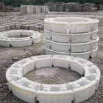 Betoninių plytų forma Patvarus plastikas &bdquo;Pasidaryk pats&ldquo; Liejimo velenas Sienos blokas Lygus pavir&scaron;ius Lauko takas Kieme Terasoje 80cm