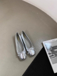 Eleganti&scaron;ki moteri&scaron;ki plok&scaron;čiapadžiai su kaspinėliu Laisvalaikio Mary Jane bateliai Madingi seklių įspiriamieji moteri&scaron;ki balerinos mink&scaron;ti batai Zapatos Mujer 35