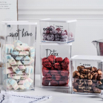 Nordic Snack Nut laikymo dėžutė su dangčiu &scaron;aldytuvas Plastikinė &scaron;viežumo sandari dėžutė auk&scaron;ta trumpa Ps kosmetikos laikymo bakas A