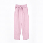 Grynos medvilnės devynių ta&scaron;kų kelnės pavasario vasara plonos tiesios laisvos laisvalaikio kelnės moteri&scaron;kos vienspalvės haremo kelnės XL