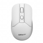 YWYT G862 2.4G belaidė pelė 3 pavarų reguliuojamo DPI Ergonomi&scaron;ko dizaino Plug and Play, skirta darbalaukiui balta