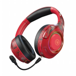 Belaidžio &bdquo;Bluetooth 5.1&ldquo; ausinių triuk&scaron;mo mažinimas žaidimo ausinės su HD mikrofonu &scaron;vytinčios ausinės palaikymas TF Play ausinės žaidimų ne&scaron;iojamam kompiuteriui raudona