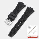 I&scaron;gaubtas Tissot PRX serijos T137.407/T137.410 Super Player vyri&scaron;kas guminis silikoninis greitai atsegamas laikrodžio dirželis, skirtas 26x12 mm